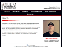 Tablet Screenshot of ellisweldingllc.com